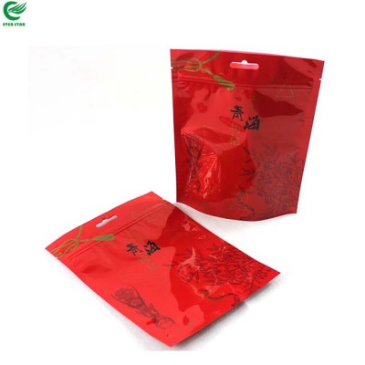 Custom printed new style aluminum foil zipper food packaging bags