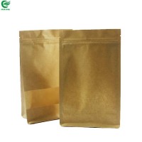 Wholesale custom brown kraft food packaging paper bags with window