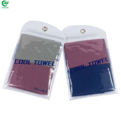 Hot sale cheap new style pvc sport cool towel packaging zipper bag