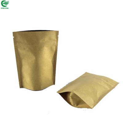 OEM new style wholesale food grade stand up kraft paper bag