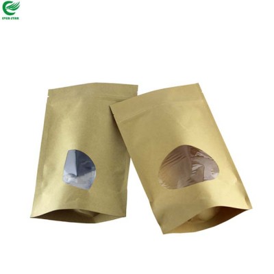 New Style Custom High Quality Food Grade ziplock kraft paper bag