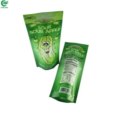 Wholesale custom plastoc resealable stand up pouch for food packagong