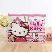 High Quality pink Plastic Zipper Pvc Stationery Pack Bag