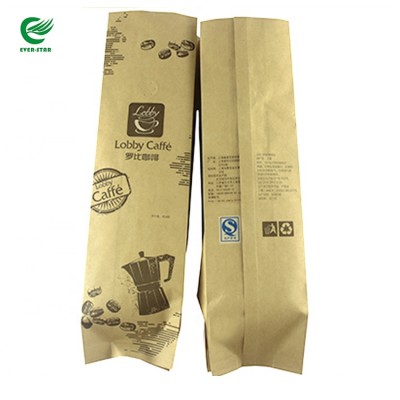 OEM Printed Aluminum Foil Paper Packing Valve Bag For Coffee