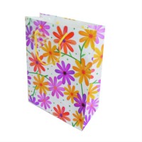 New Design High Quality Flower Pattern Eco Friendly  gift And Shopping Paper Bag